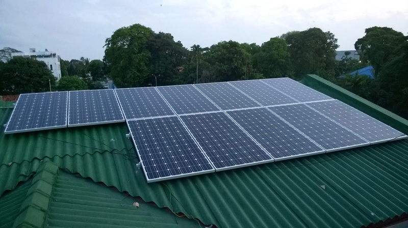 Projet solaire de connexion au réseau Restar 32KW à Colombo, au Sri Lanka, en 2015