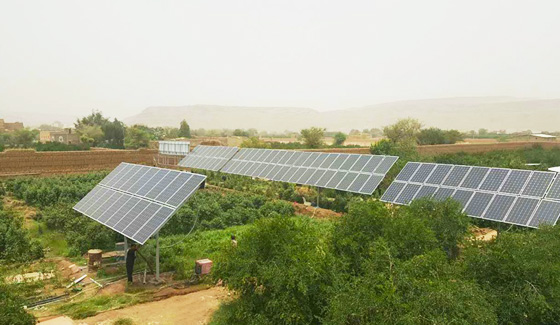 Système de pompe solaire Restar 22KW pour l’irrigation agricole à Sanaa, au Yémen.