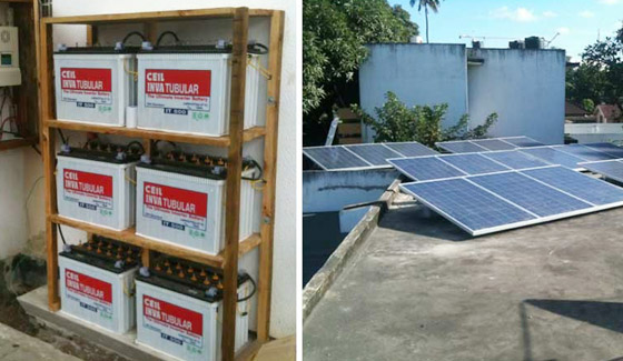 Système solaire domestique hors réseau Restar 6KWp en Tanzanie, mai 2013.